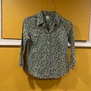 J. Crew car print button down shirt Size S